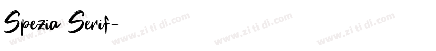 Spezia Serif字体转换